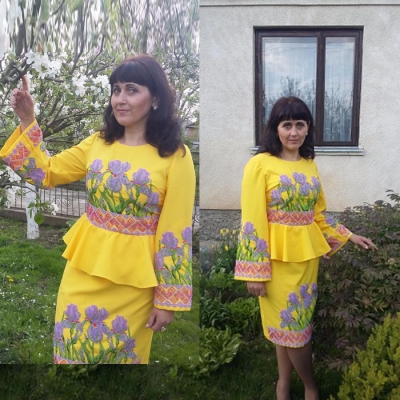 Платье жіночe "Іриси ростуть 2"