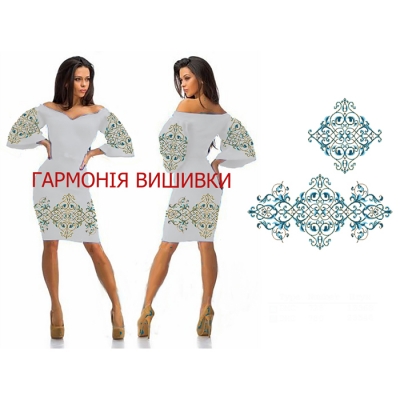 Платье жіночe "ПЖ 093 №1" (синее)