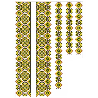 Сорочка чоловіча "Український орнамент з соняхом (без соняха)"