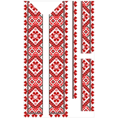 Сорочка чоловіча "ЧС 28" черно-красная