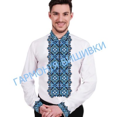Сорочка чоловіча "196 синяя"